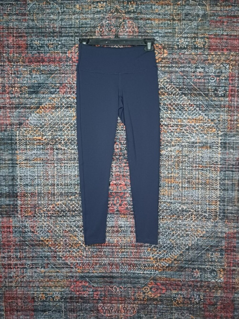 prAna womens solid navy Transform 7/8 nylon leggings XS NWT